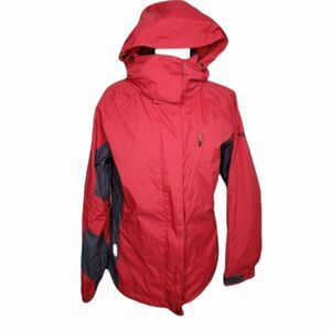 COLUMBIA red jacket vertex core‎ zip up winter ski waterproof outer layer M
